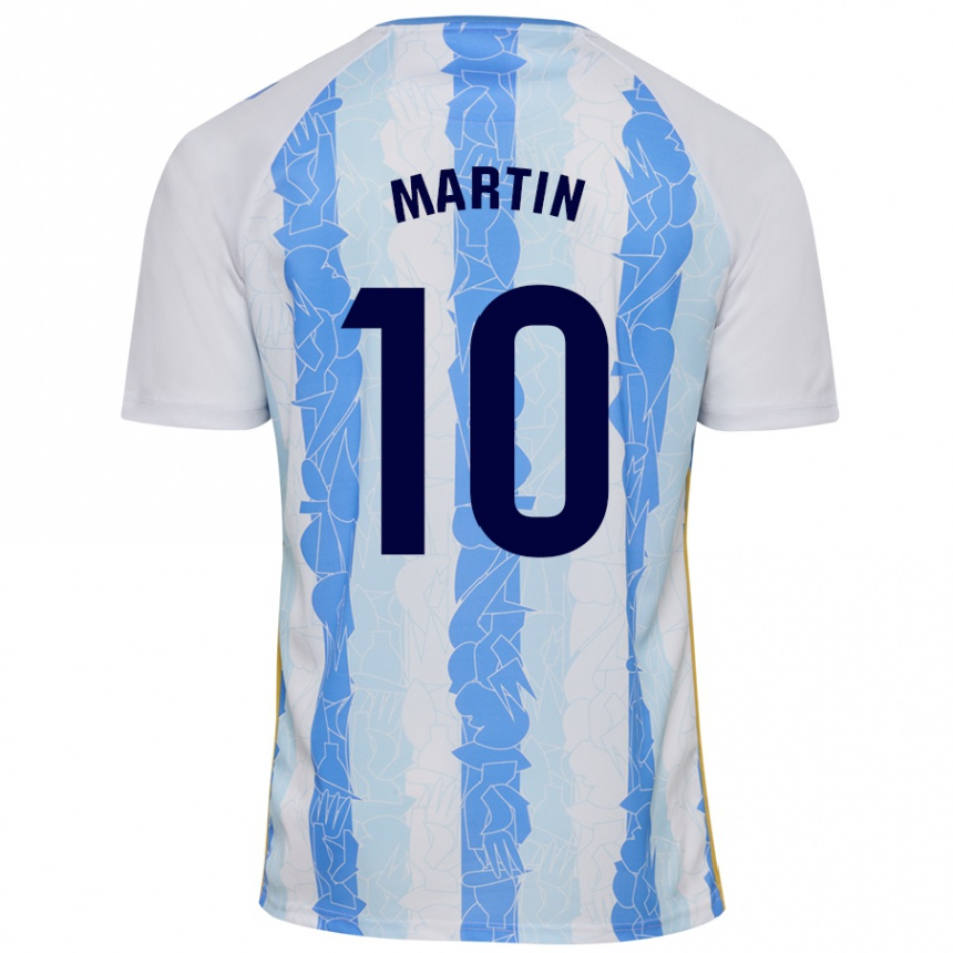 Niño Fútbol Camiseta Jesús Martín #10 Blanco Azul 1ª Equipación 2024/25 México