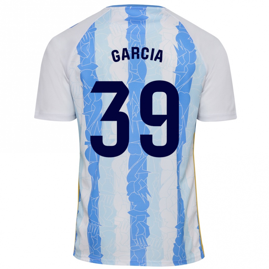 Niño Fútbol Camiseta Claudia García #39 Blanco Azul 1ª Equipación 2024/25 México