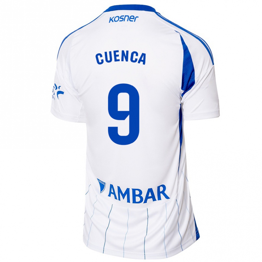 Niño Fútbol Camiseta Marcos Cuenca #9 Rojo Blanco 1ª Equipación 2024/25 México