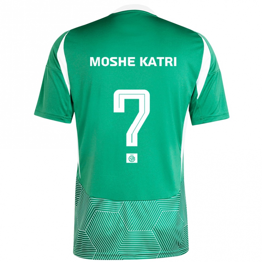 Niño Fútbol Camiseta Roy Moshe Katri #0 Verde Blanco 1ª Equipación 2024/25 México