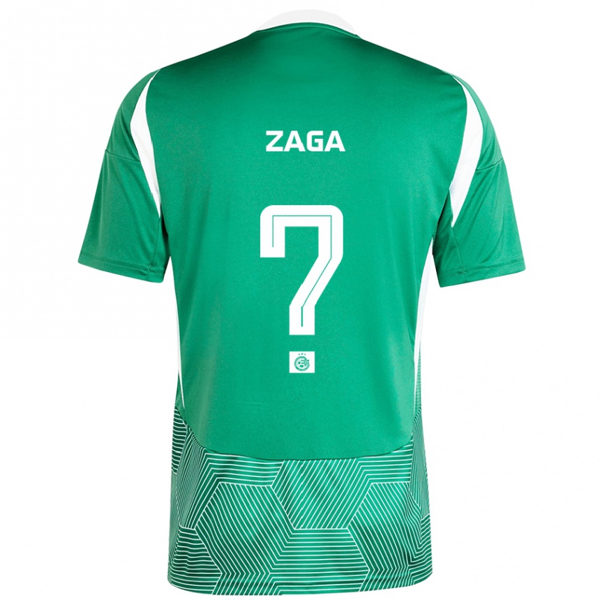 Niño Fútbol Camiseta Binyamin Zaga #0 Verde Blanco 1ª Equipación 2024/25 México