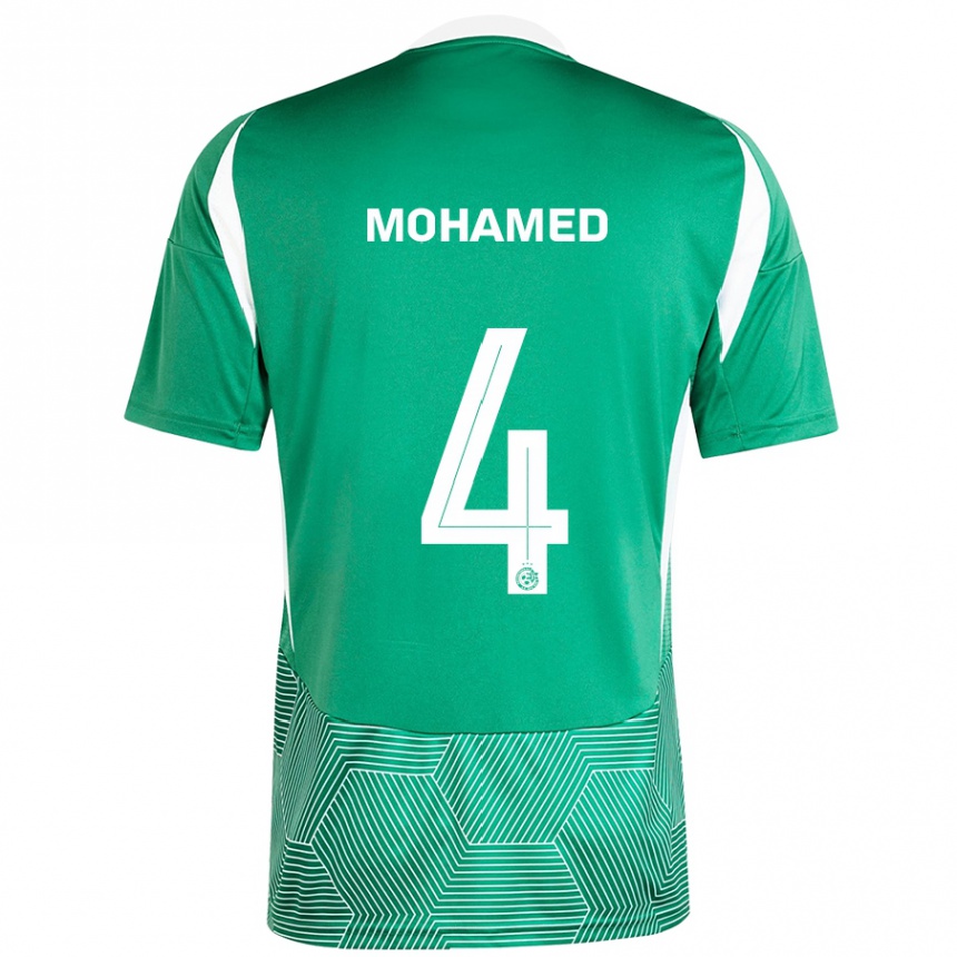 Niño Fútbol Camiseta Ali Mohamed #4 Verde Blanco 1ª Equipación 2024/25 México