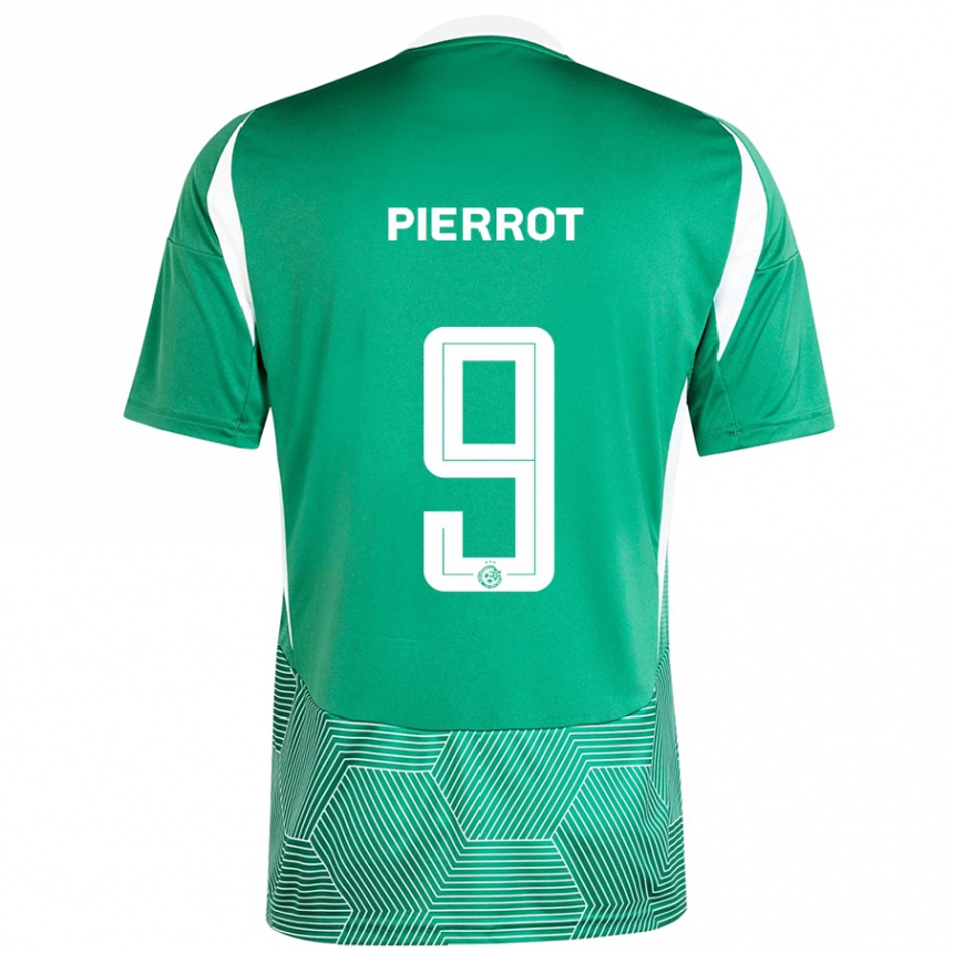 Niño Fútbol Camiseta Frantzdy Pierrot #9 Verde Blanco 1ª Equipación 2024/25 México