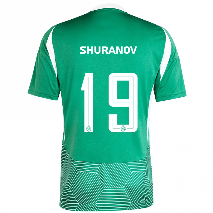 Niño Fútbol Camiseta Erik Shuranov #19 Verde Blanco 1ª Equipación 2024/25 México