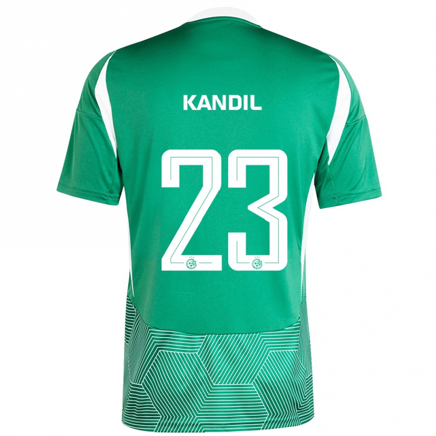 Niño Fútbol Camiseta Maor Kandil #23 Verde Blanco 1ª Equipación 2024/25 México