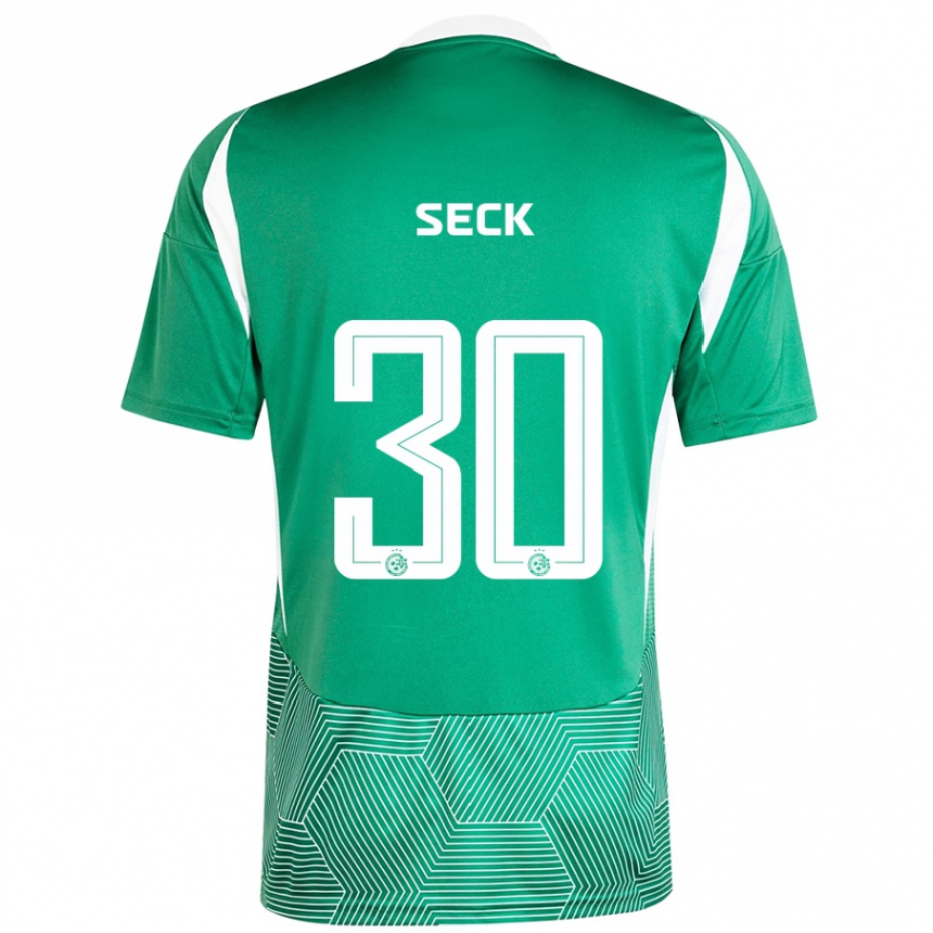 Niño Fútbol Camiseta Abdoulaye Seck #30 Verde Blanco 1ª Equipación 2024/25 México