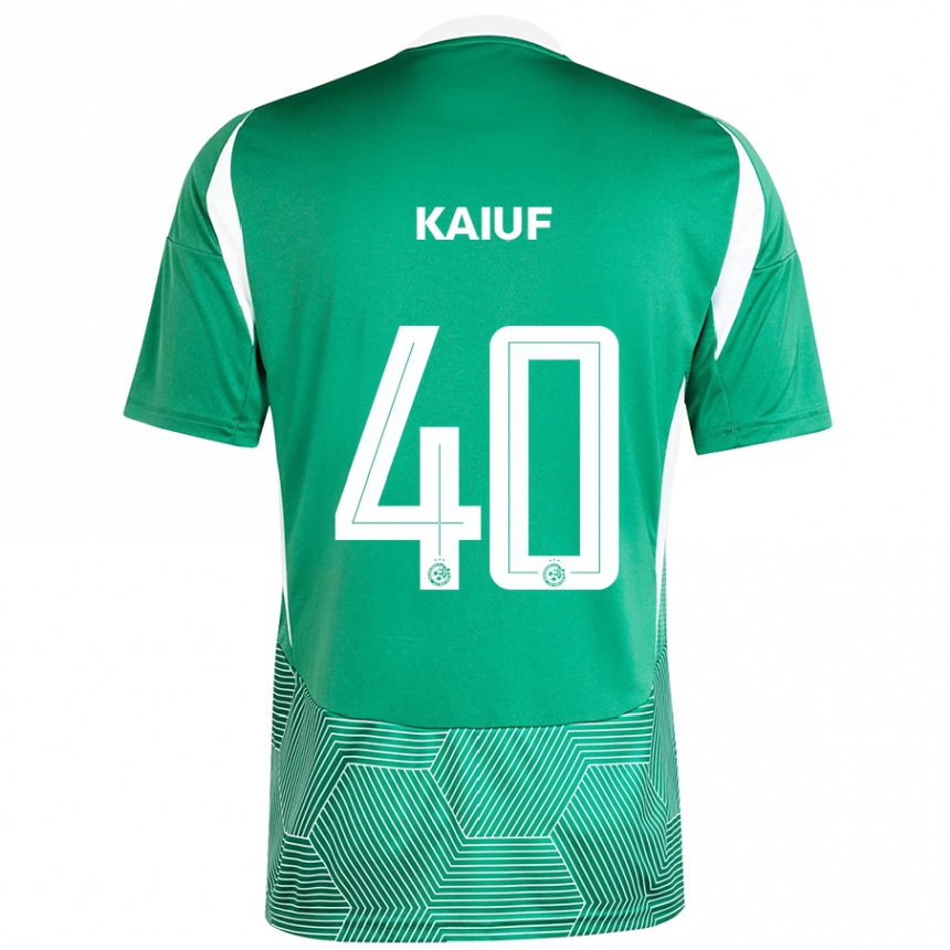 Niño Fútbol Camiseta Sharif Kaiuf #40 Verde Blanco 1ª Equipación 2024/25 México