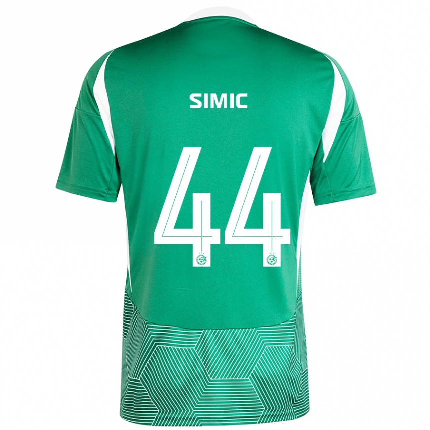 Niño Fútbol Camiseta Lorenco Simic #44 Verde Blanco 1ª Equipación 2024/25 México