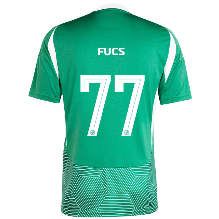 Niño Fútbol Camiseta Roee Fucs #77 Verde Blanco 1ª Equipación 2024/25 México