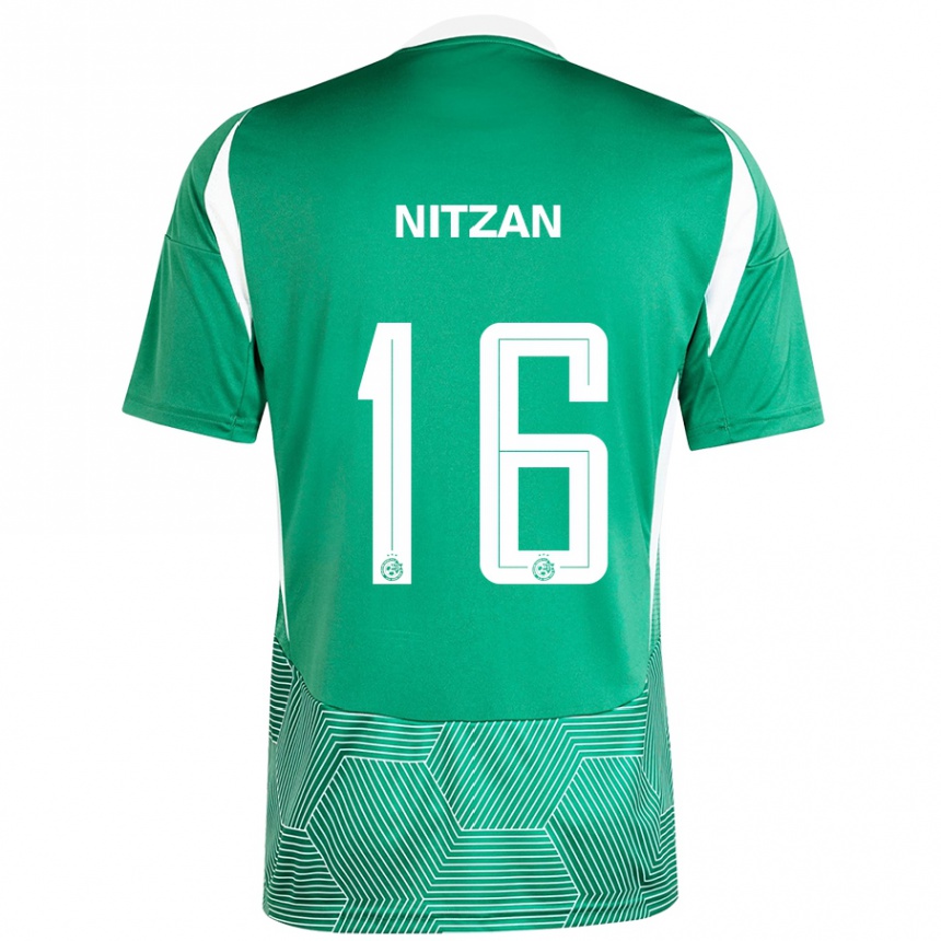 Niño Fútbol Camiseta Itamar Nitzan #16 Verde Blanco 1ª Equipación 2024/25 México