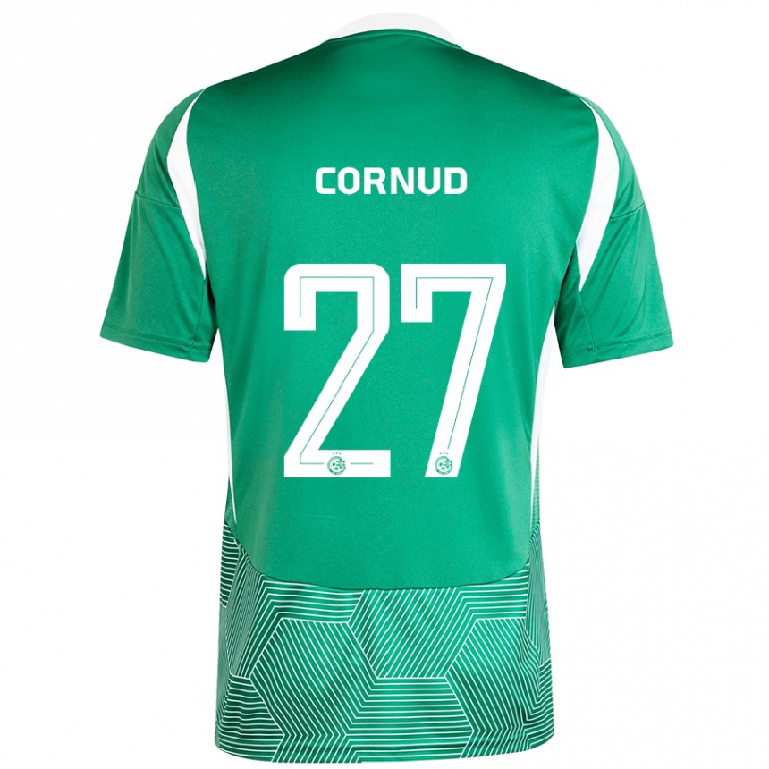 Niño Fútbol Camiseta Pierre Cornud #27 Verde Blanco 1ª Equipación 2024/25 México