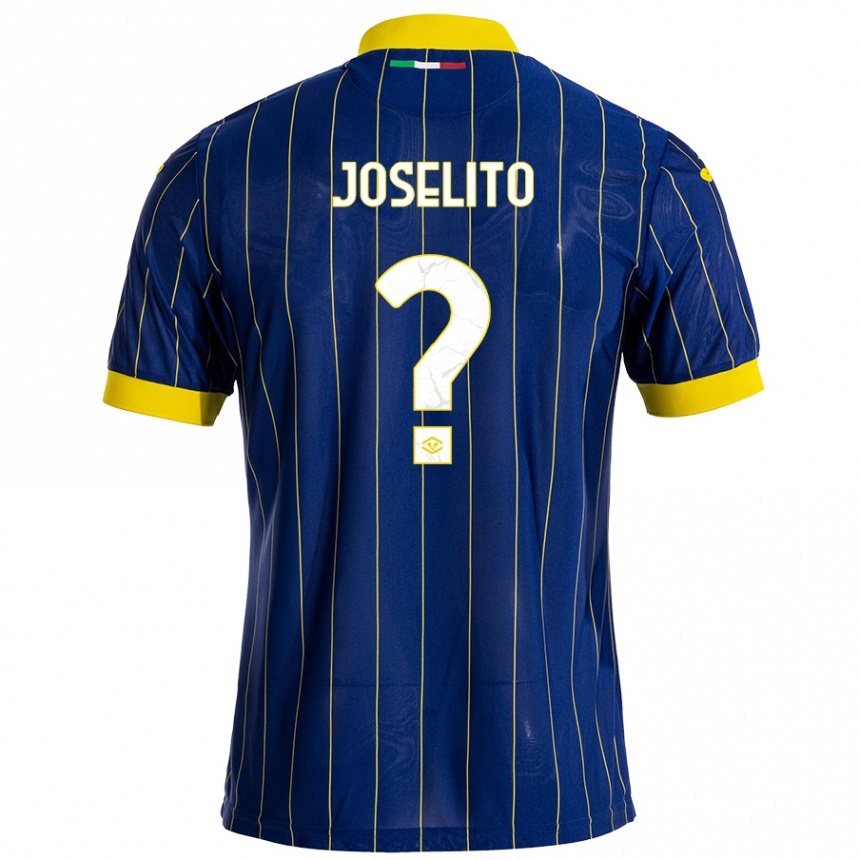 Niño Fútbol Camiseta Joselito #0 Azul Amarillo 1ª Equipación 2024/25 México