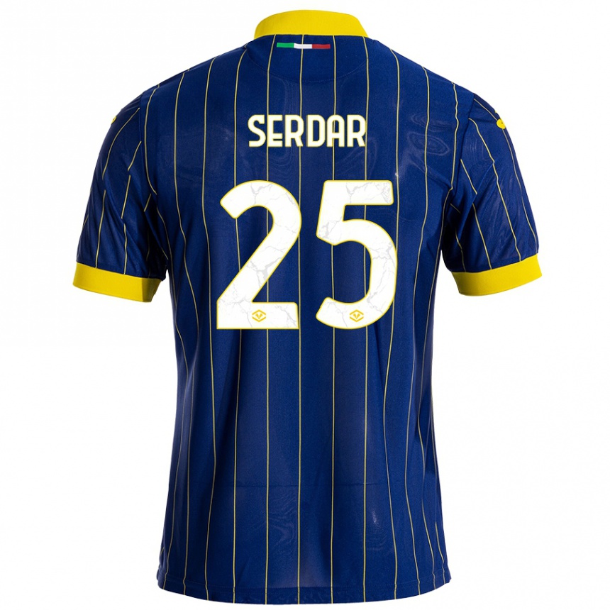 Niño Fútbol Camiseta Suat Serdar #25 Azul Amarillo 1ª Equipación 2024/25 México