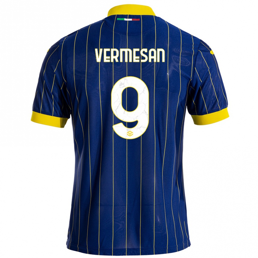 Niño Fútbol Camiseta Ioan Vermesan #9 Azul Amarillo 1ª Equipación 2024/25 México