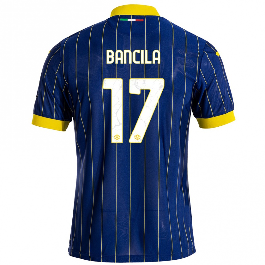 Niño Fútbol Camiseta Darius Bancila #17 Azul Amarillo 1ª Equipación 2024/25 México