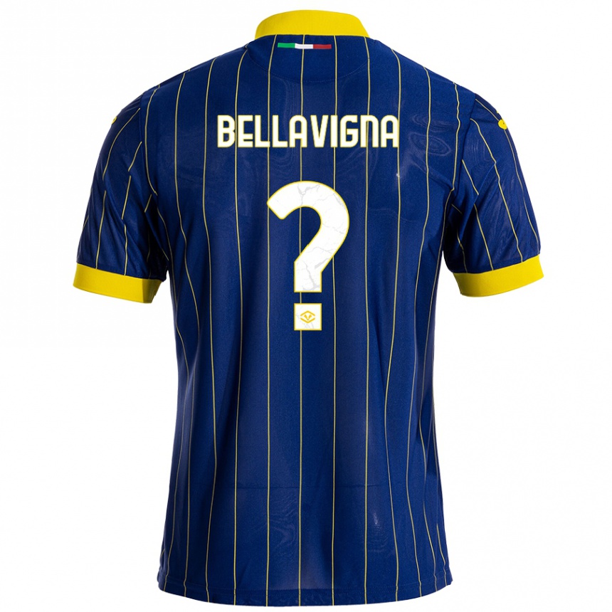 Niño Fútbol Camiseta Marco Bellavigna #0 Azul Amarillo 1ª Equipación 2024/25 México