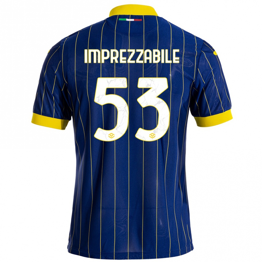 Niño Fútbol Camiseta Francesca Imprezzabile #53 Azul Amarillo 1ª Equipación 2024/25 México