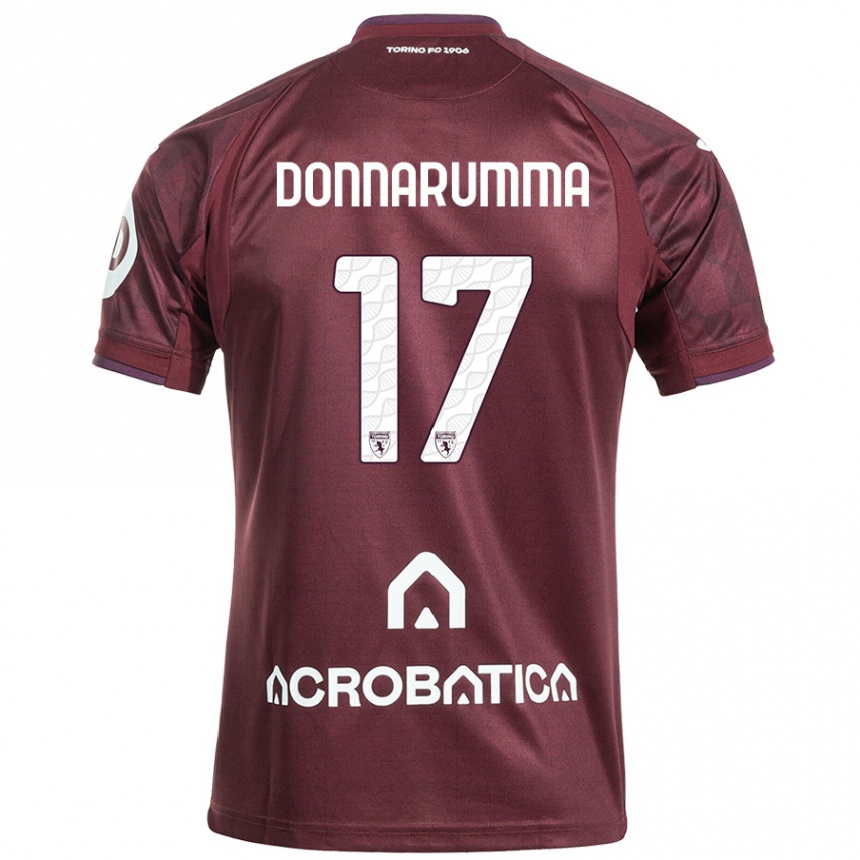 Niño Fútbol Camiseta Antonio Donnarumma #17 Granate Blanco 1ª Equipación 2024/25 México