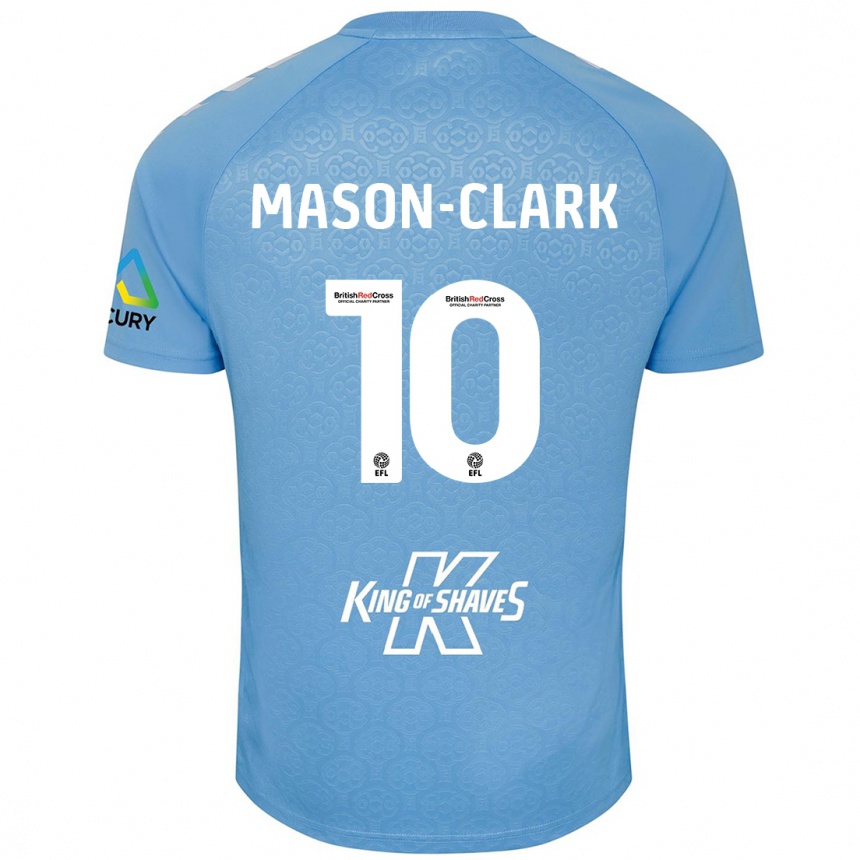 Niño Fútbol Camiseta Ephron Mason-Clark #10 Azul Blanco 1ª Equipación 2024/25 México