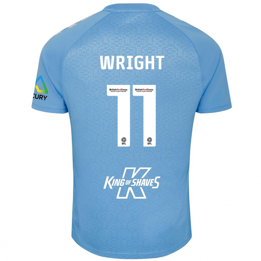 Niño Fútbol Camiseta Haji Wright #11 Azul Blanco 1ª Equipación 2024/25 México