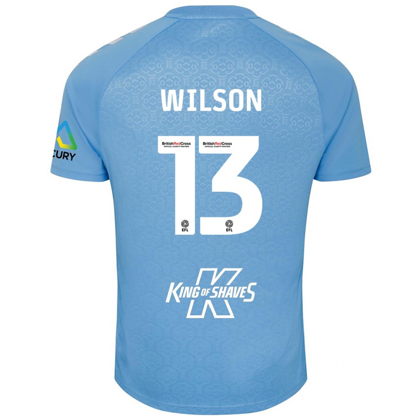 Niño Fútbol Camiseta Ben Wilson #13 Azul Blanco 1ª Equipación 2024/25 México