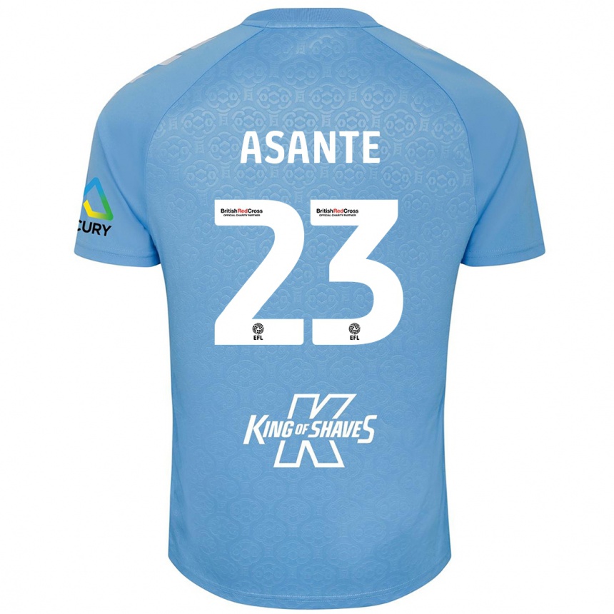 Niño Fútbol Camiseta Brandon Thomas-Asante #23 Azul Blanco 1ª Equipación 2024/25 México