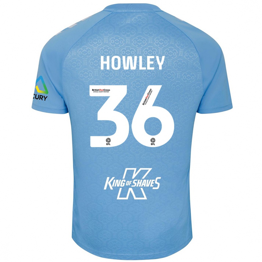 Niño Fútbol Camiseta Ryan Howley #36 Azul Blanco 1ª Equipación 2024/25 México