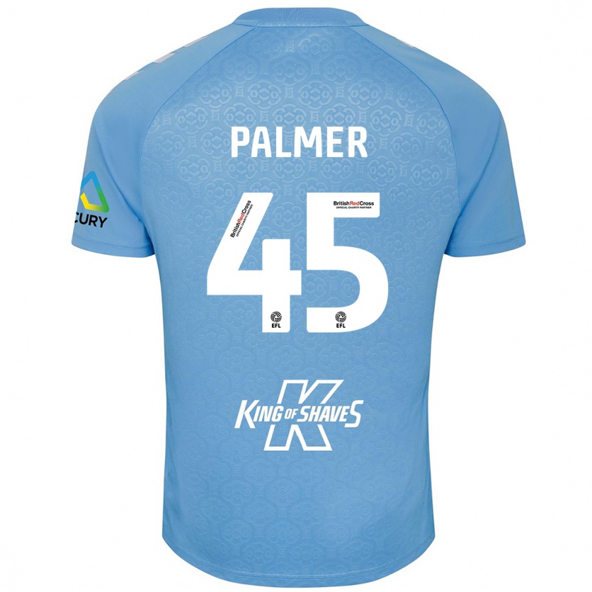 Niño Fútbol Camiseta Kasey Palmer #45 Azul Blanco 1ª Equipación 2024/25 México