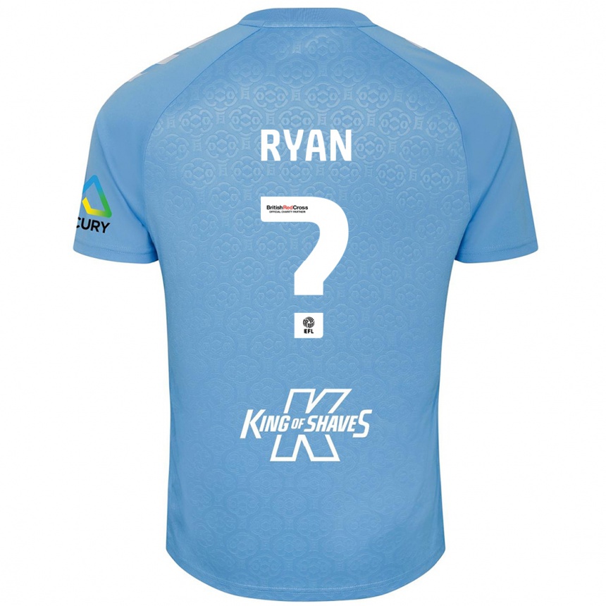 Niño Fútbol Camiseta Kain Ryan #0 Azul Blanco 1ª Equipación 2024/25 México