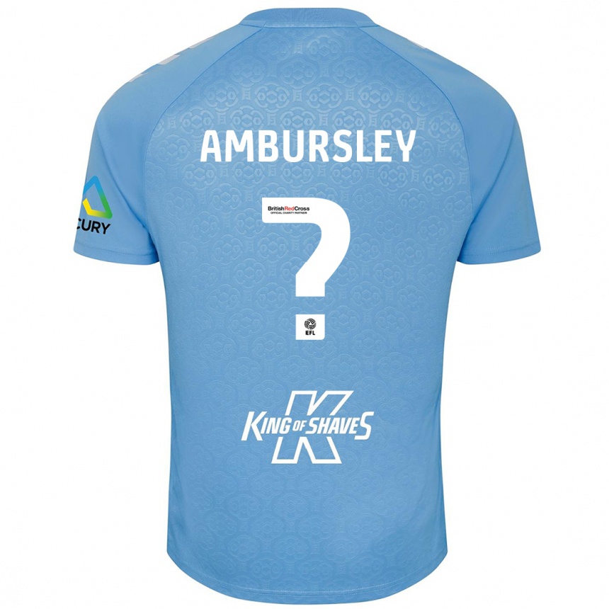 Niño Fútbol Camiseta Conrad Ambursley #0 Azul Blanco 1ª Equipación 2024/25 México