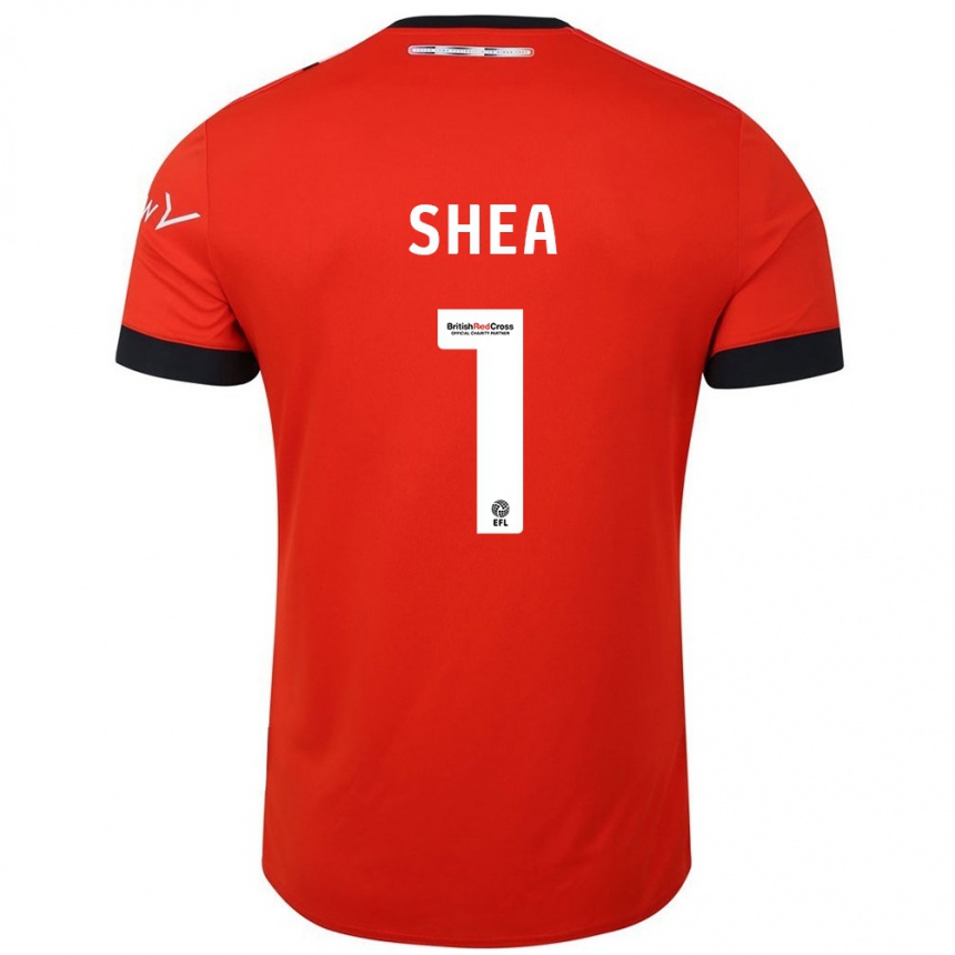 Niño Fútbol Camiseta James Shea #1 Naranja Negro 1ª Equipación 2024/25 México