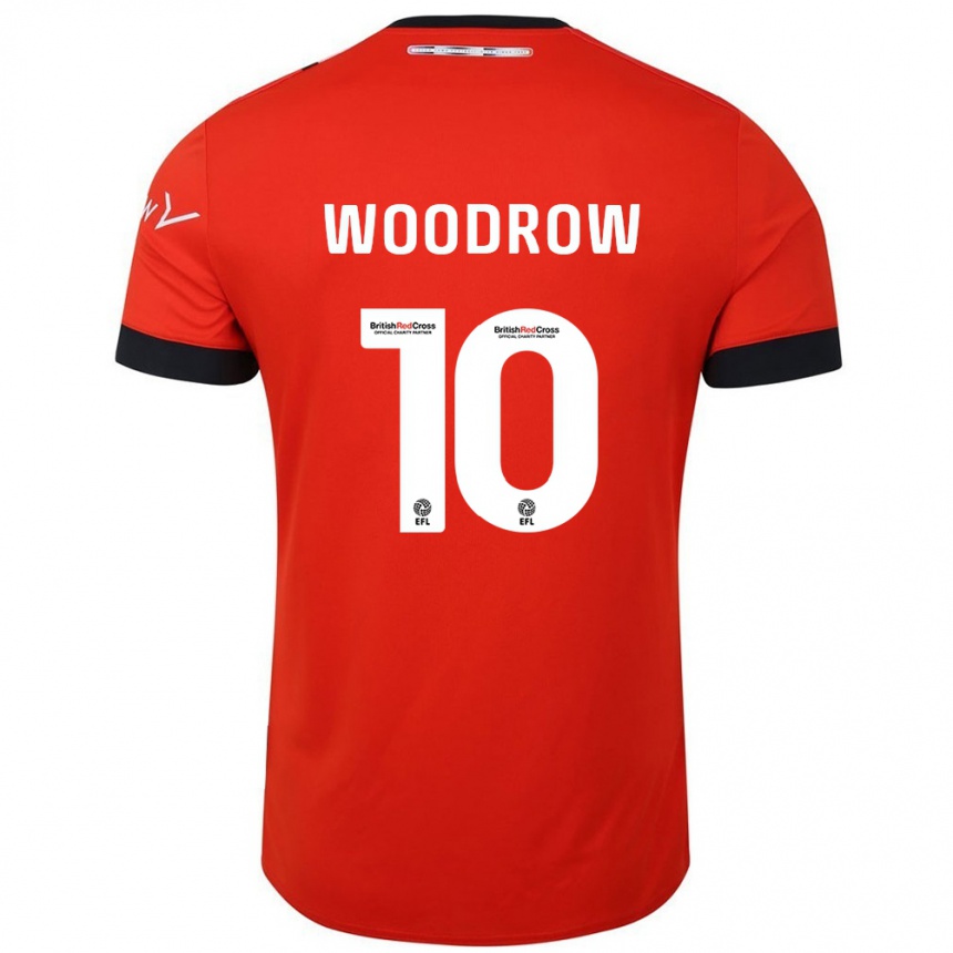 Niño Fútbol Camiseta Cauley Woodrow #10 Naranja Negro 1ª Equipación 2024/25 México