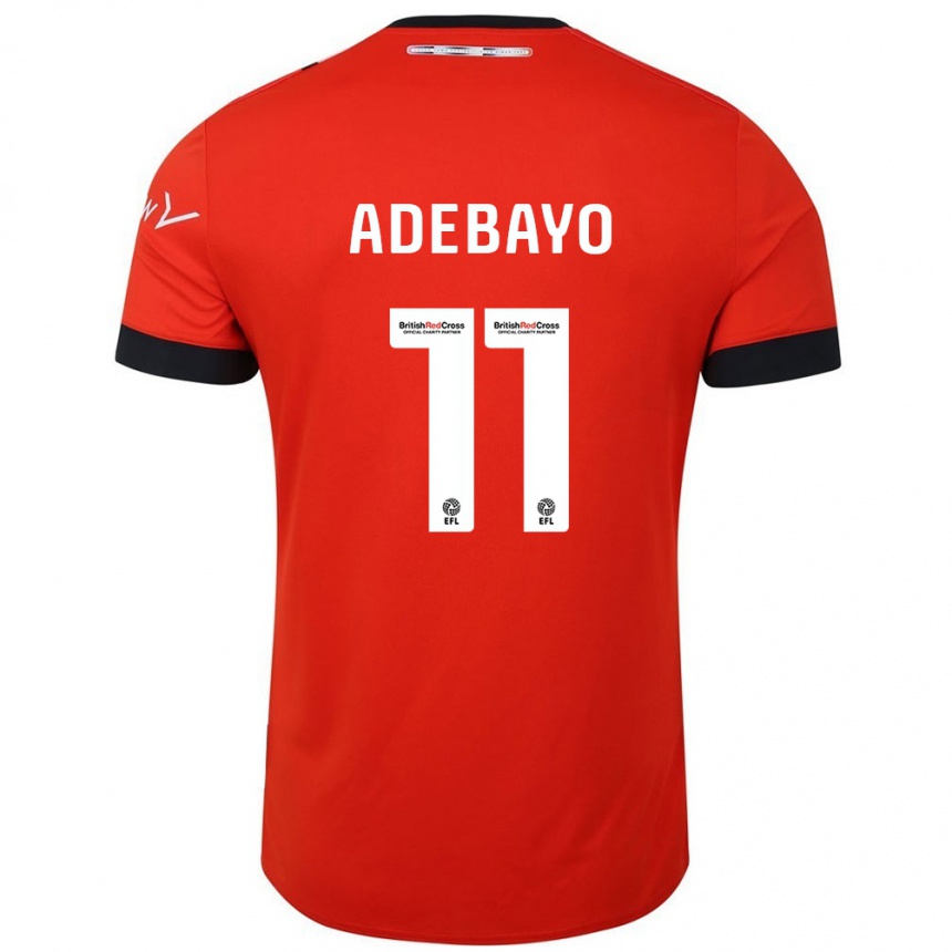 Niño Fútbol Camiseta Elijah Adebayo #11 Naranja Negro 1ª Equipación 2024/25 México