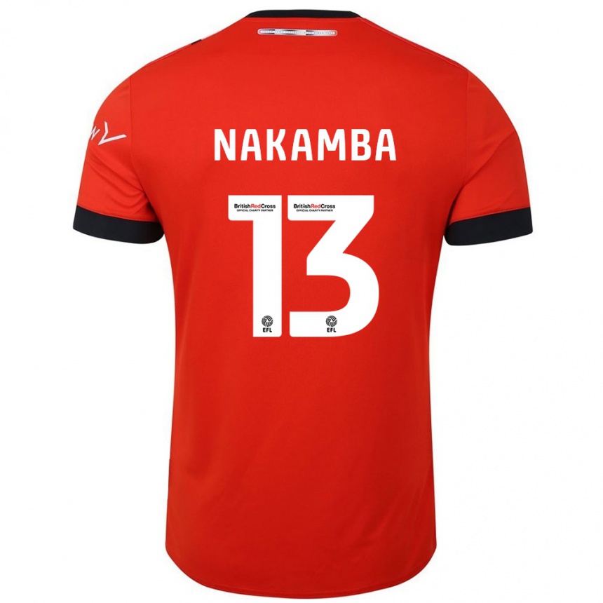 Niño Fútbol Camiseta Marvelous Nakamba #13 Naranja Negro 1ª Equipación 2024/25 México