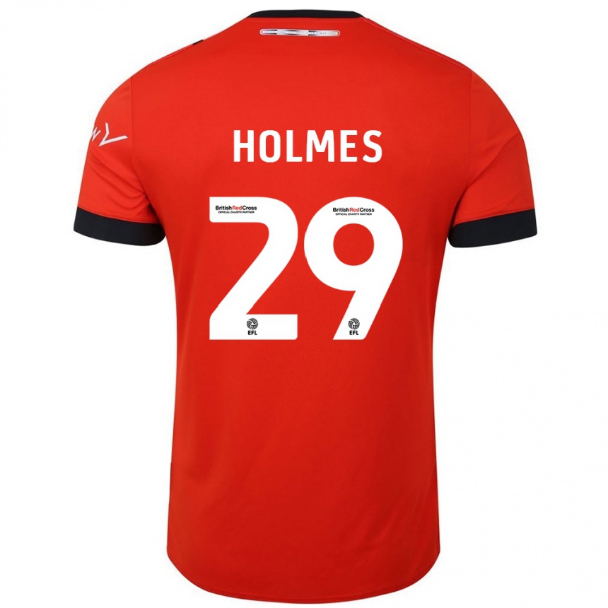 Niño Fútbol Camiseta Tom Holmes #29 Naranja Negro 1ª Equipación 2024/25 México