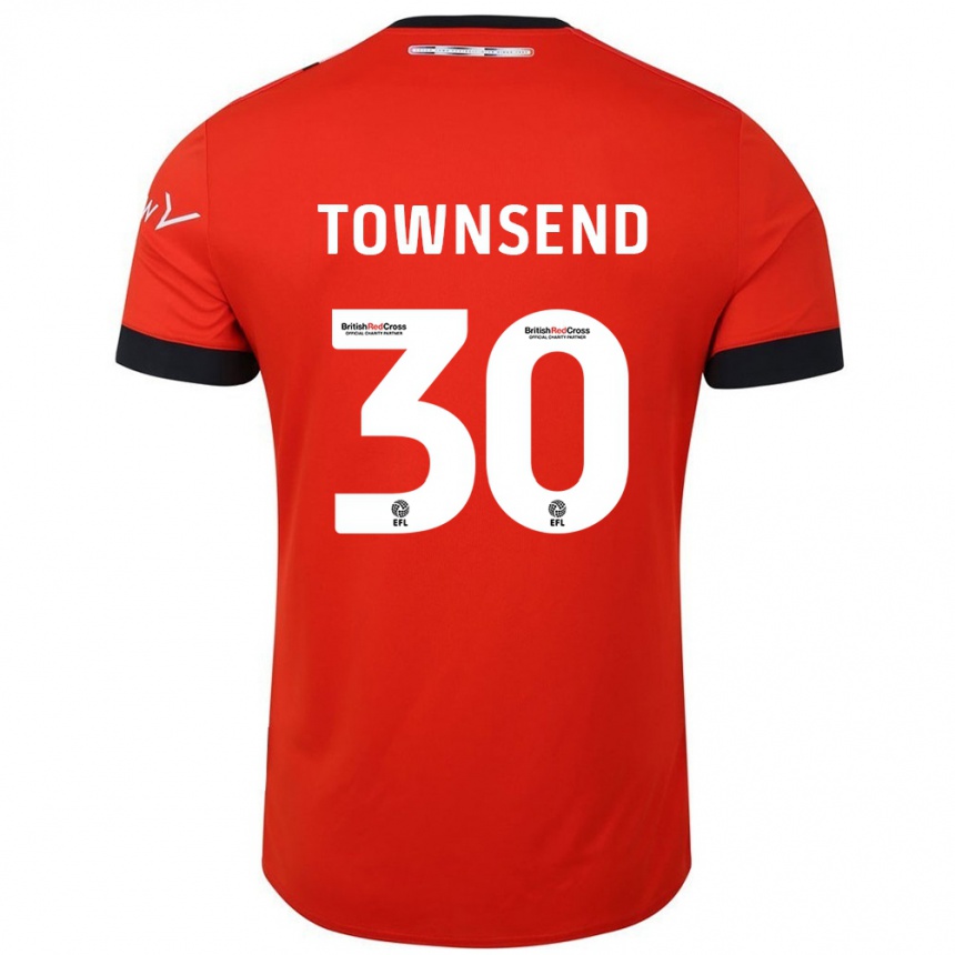 Niño Fútbol Camiseta Andros Townsend #30 Naranja Negro 1ª Equipación 2024/25 México