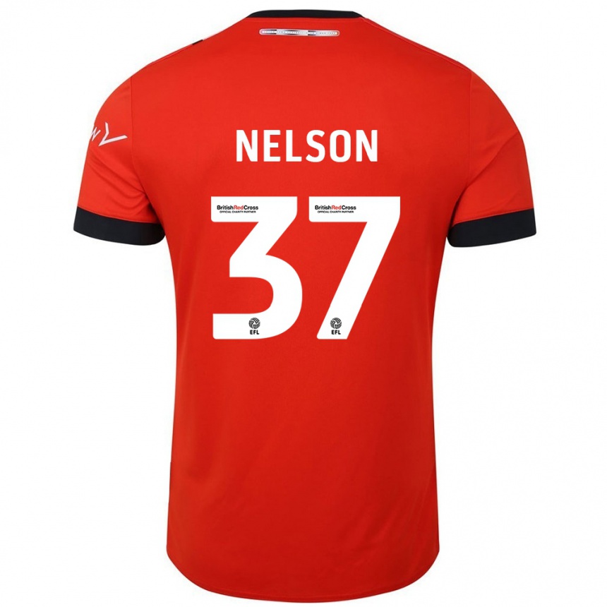 Niño Fútbol Camiseta Zack Nelson #37 Naranja Negro 1ª Equipación 2024/25 México