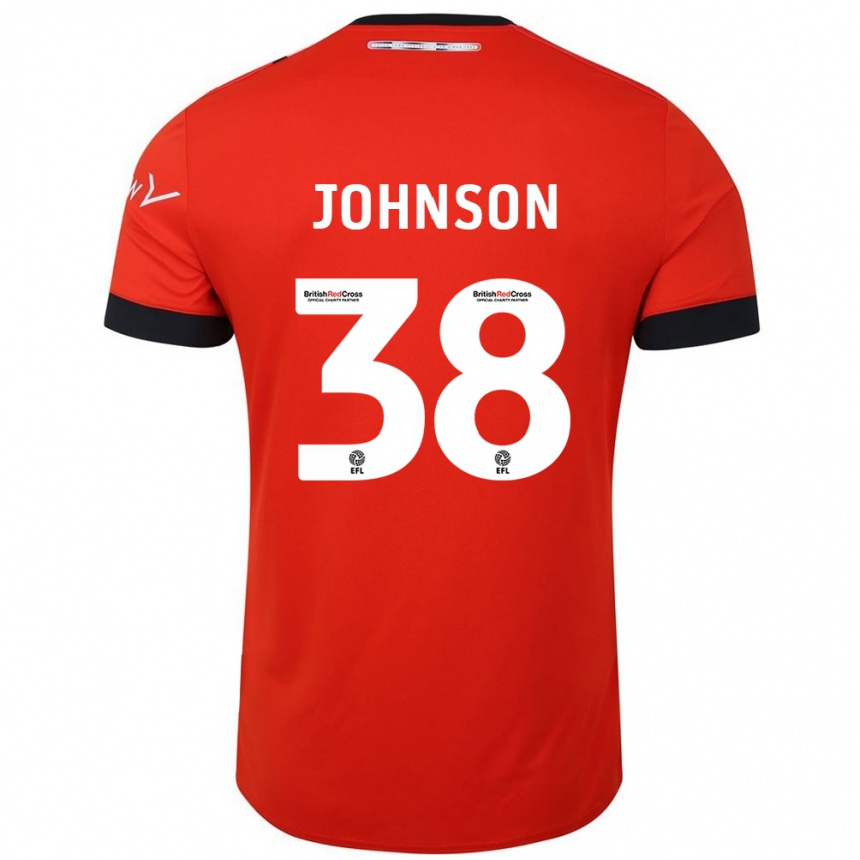 Niño Fútbol Camiseta Joe Johnson #38 Naranja Negro 1ª Equipación 2024/25 México