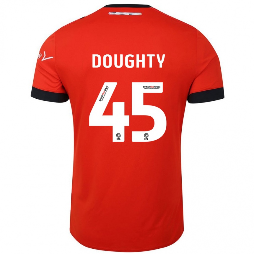 Niño Fútbol Camiseta Alfie Doughty #45 Naranja Negro 1ª Equipación 2024/25 México