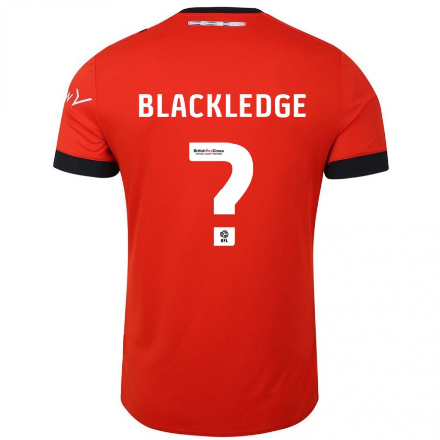 Niño Fútbol Camiseta Henry Blackledge #0 Naranja Negro 1ª Equipación 2024/25 México