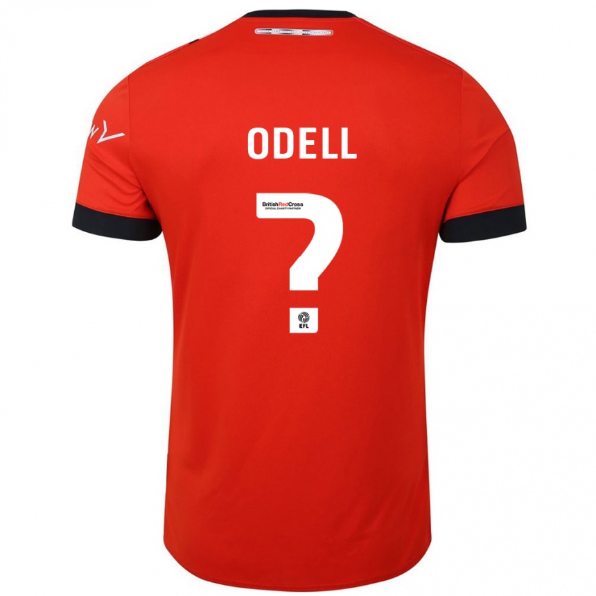 Niño Fútbol Camiseta Josh Odell #0 Naranja Negro 1ª Equipación 2024/25 México