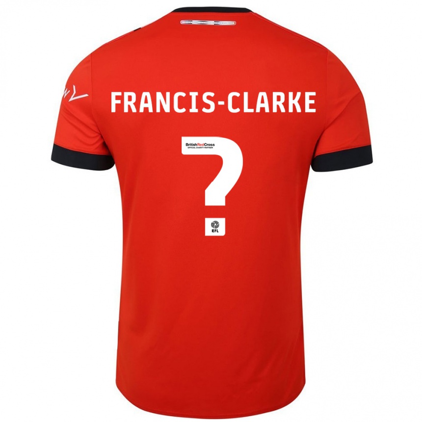 Niño Fútbol Camiseta Aidan Francis-Clarke #0 Naranja Negro 1ª Equipación 2024/25 México