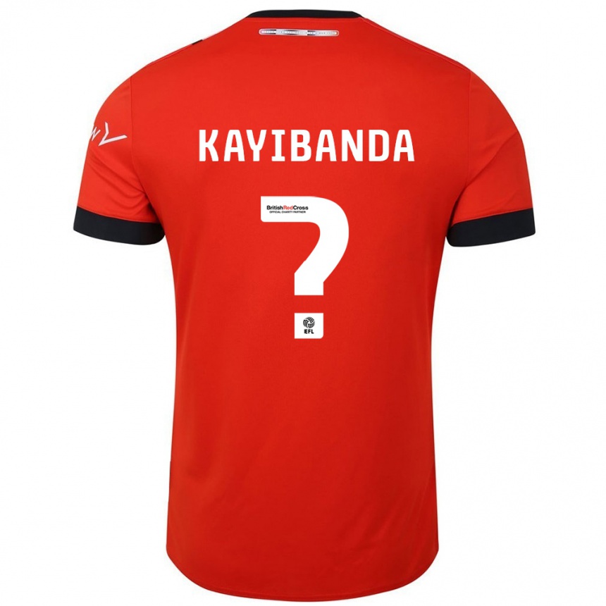 Niño Fútbol Camiseta Claude Kayibanda #0 Naranja Negro 1ª Equipación 2024/25 México