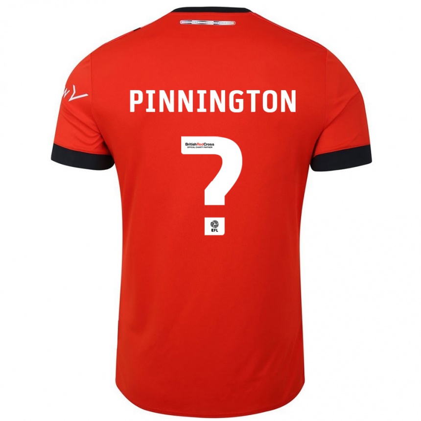 Niño Fútbol Camiseta Jacob Pinnington #0 Naranja Negro 1ª Equipación 2024/25 México