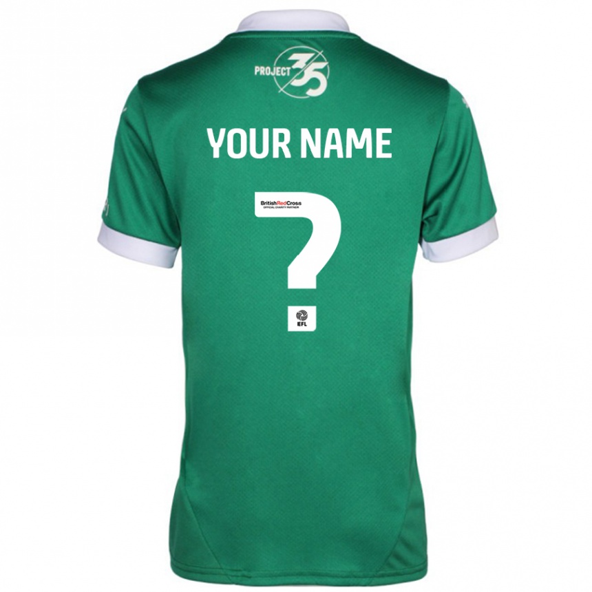 Niño Fútbol Camiseta Su Nombre #0 Verde Blanco 1ª Equipación 2024/25 México