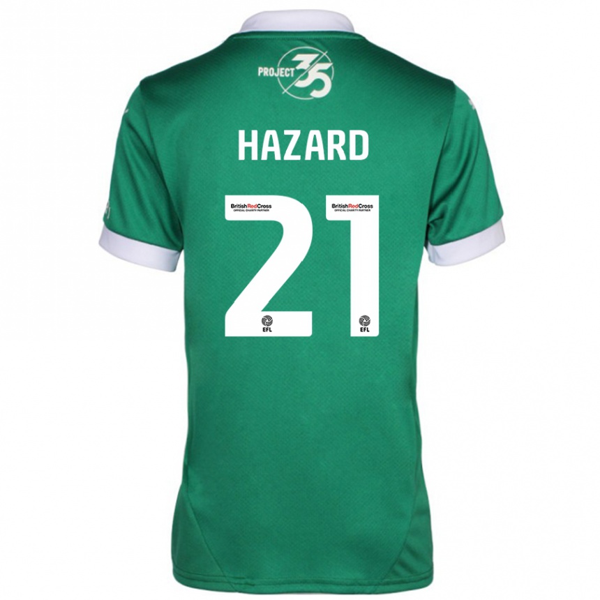 Niño Fútbol Camiseta Conor Hazard #21 Verde Blanco 1ª Equipación 2024/25 México