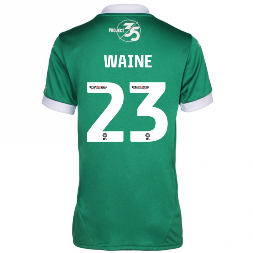 Niño Fútbol Camiseta Ben Waine #23 Verde Blanco 1ª Equipación 2024/25 México