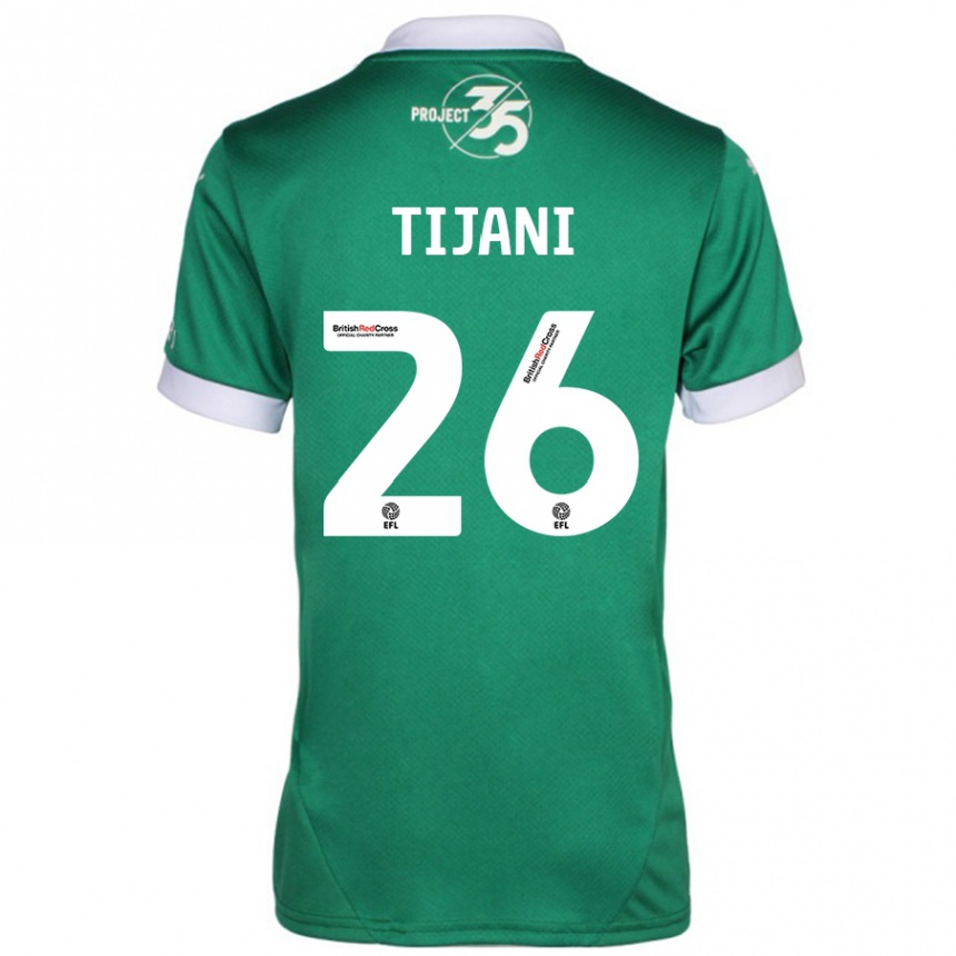 Niño Fútbol Camiseta Muhamed Tijani #26 Verde Blanco 1ª Equipación 2024/25 México