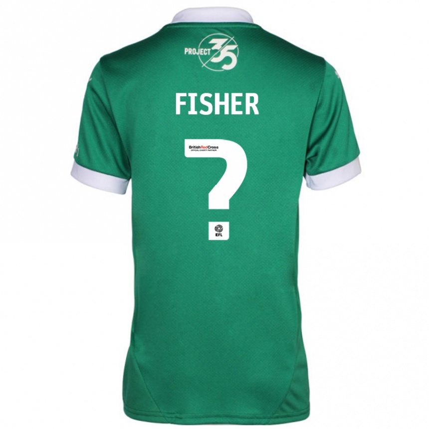 Niño Fútbol Camiseta Cole Fisher #0 Verde Blanco 1ª Equipación 2024/25 México