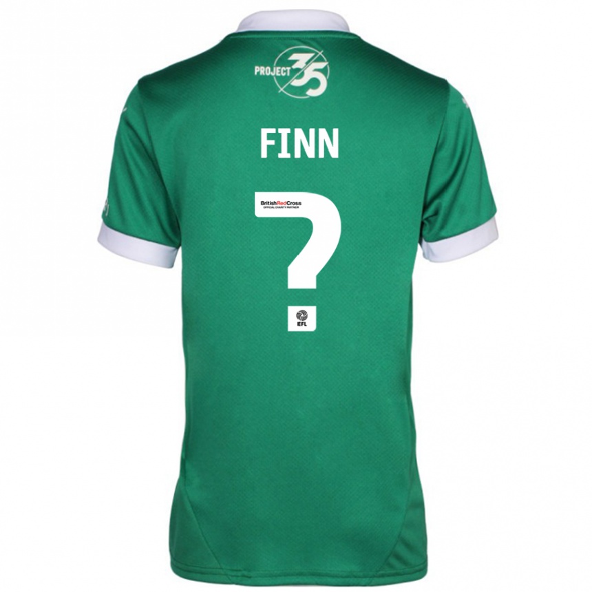 Niño Fútbol Camiseta Tegan Finn #0 Verde Blanco 1ª Equipación 2024/25 México